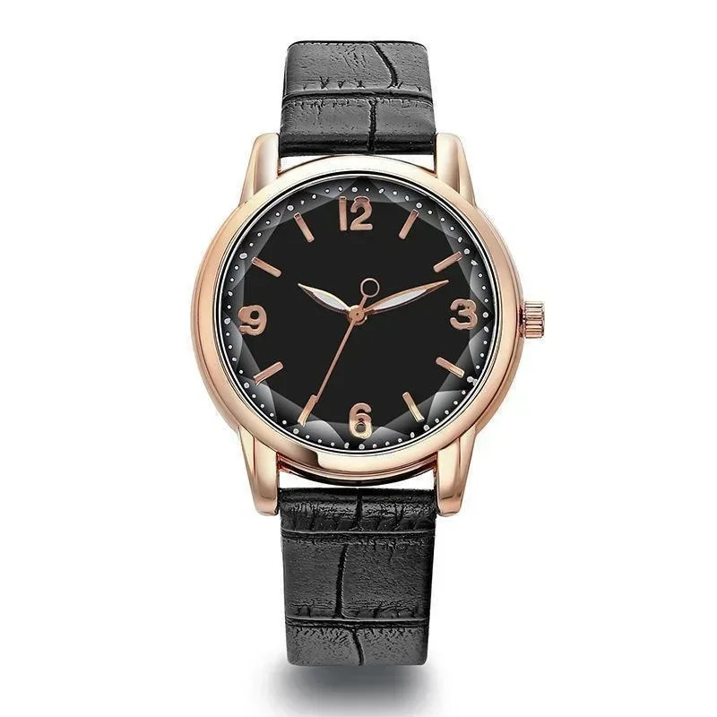 Leather Strap Ladies Watch Polygon Glass y Women clocks Dial Quartz Creative Fashion Quartz Watch 260521