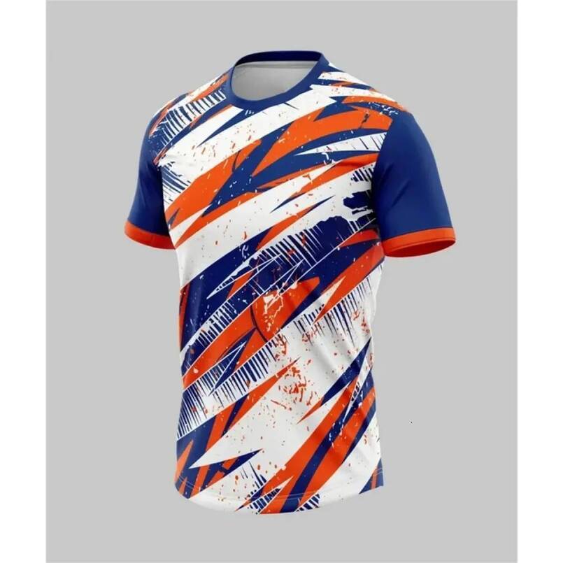 Football sports t-shirt For outdoor running and exercise, 3D printed, suitable for summer, quick drying, men's t-shirt.