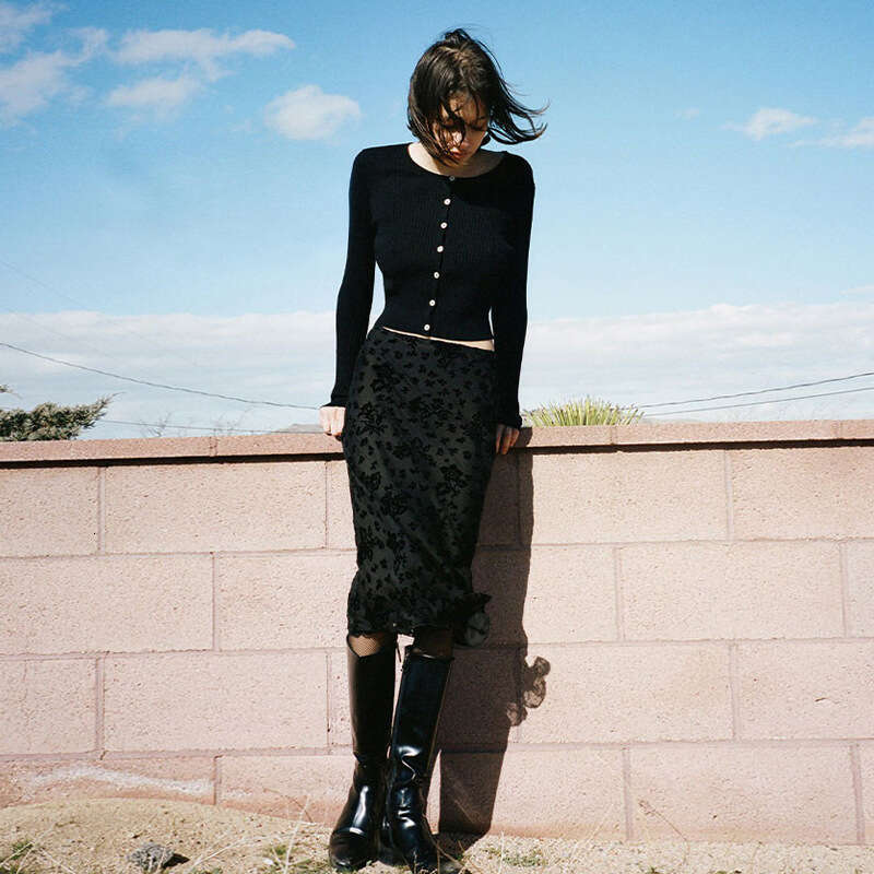 French Style Flocked Velvet Printed Skirt Bias Cut Elegant Sexy Summer Women Short Dress MAKOUFEI