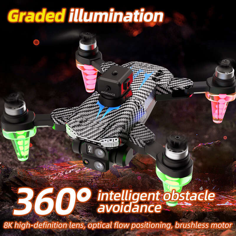 C19S Gradient Light Drone C18S Brushless Motor HD Aerial Photography RC Quadcopter Toy CKS