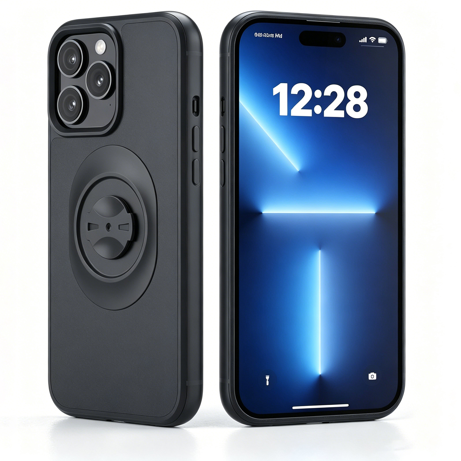 Slim Shockproof Locked Phone Case for iPhone 17 Pro Max, Fast Detachable Design Compatible with Garmin Mount, Fits Road & Mountain Bikes