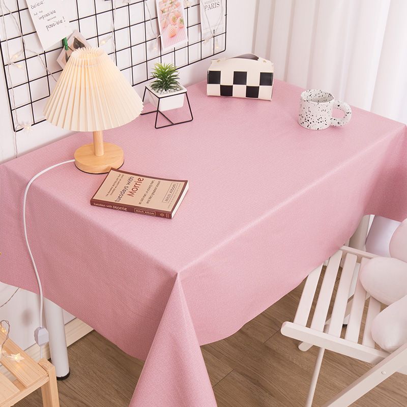 YL-38692 Custom PVC tablecloth, waterproof and oil-proof, desk decoration, dustproof tablecloth, coffee table mat