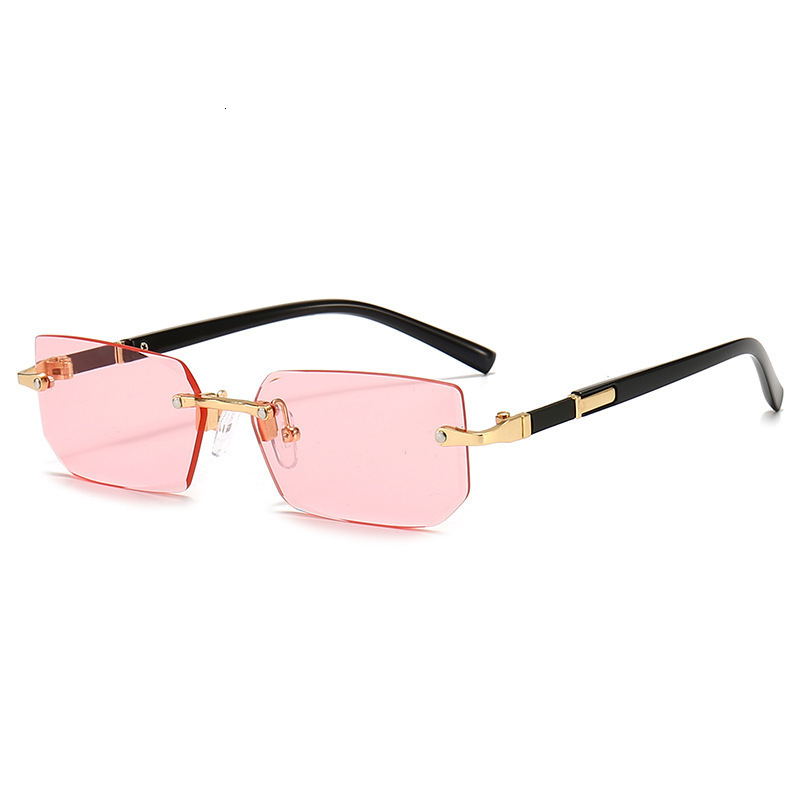 2026 Designer Sunglasses American Retro Frameless Glasses Men's High End Handsome Hip Hop Borderless Cross Border Sunglasses - view 7