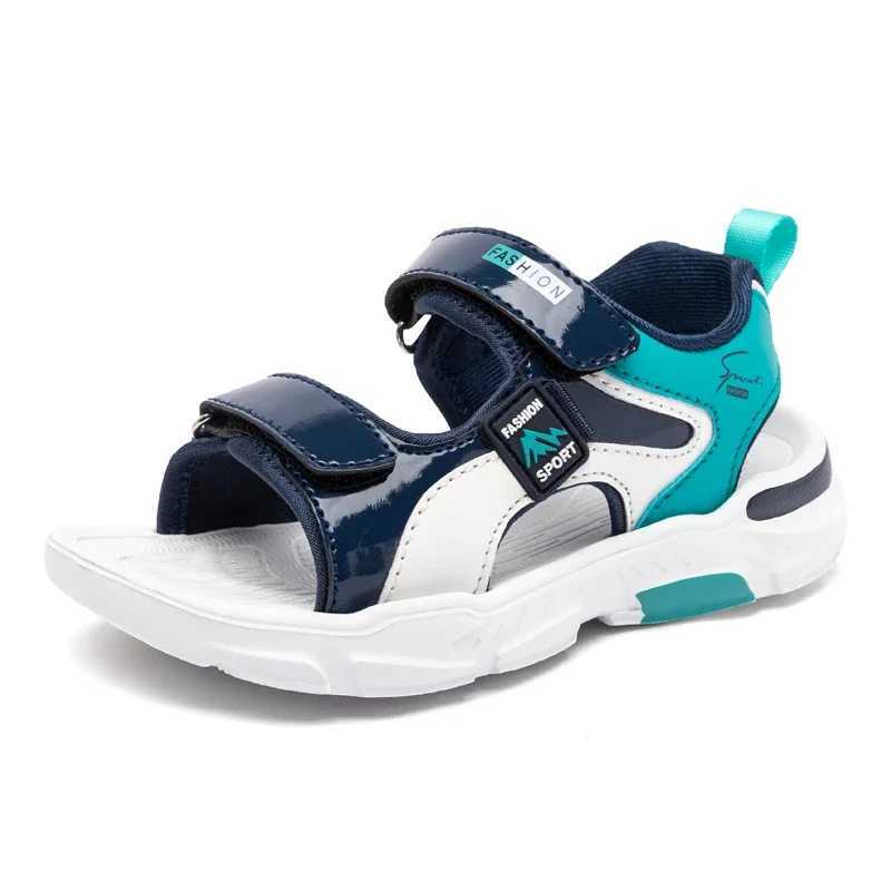 2025 Summer Boys Soft Sandals Fashion Children Shoes Autumn Light Cartoon Sandalias Flat Beach 4-12 Years Old Kids Shoes 12yrs C260522