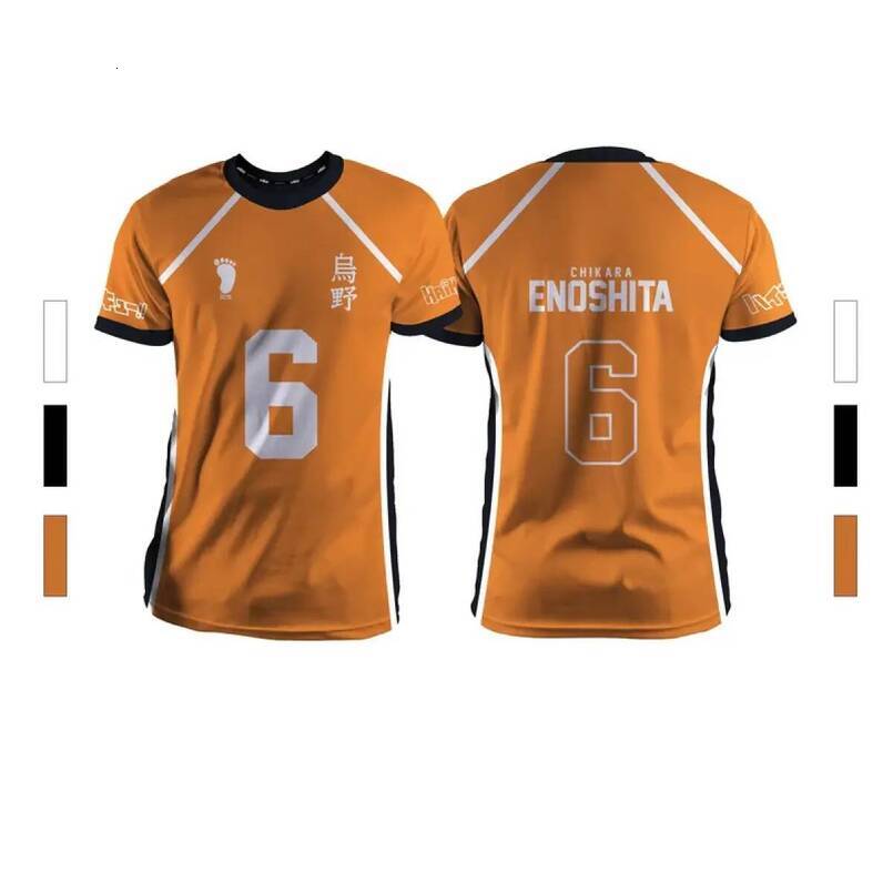 Men's T-shirt New model for summer 2026, sports style, casual fashion, comfortable to wear, good ventilation. Anime volleyball pattern Unisex, sh