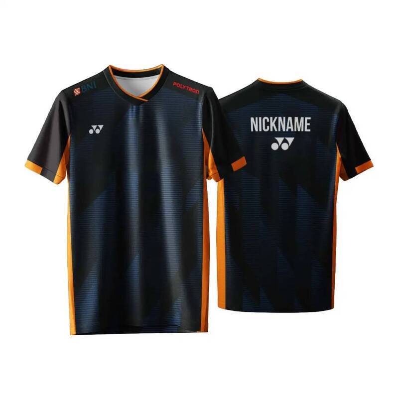 Free customization. Badminton t-shirt, quick-drying, breathable, short-sleeved, fashionable style, best seller in 2026, suitable for both men and wome