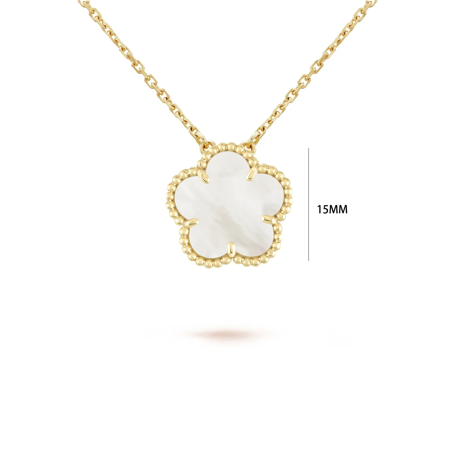 Hot selling designer mother of pearl shell 18K gold plated necklace for women's Lucky Four-Leaf Clover Pendant Necklace Fashion Jewelry