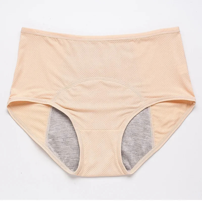 2pcs Physiological Briefs Girl Menstrual Panties Ladies Period Leak Proof Panty Mid Waist Ice Silk Underwear 260522
