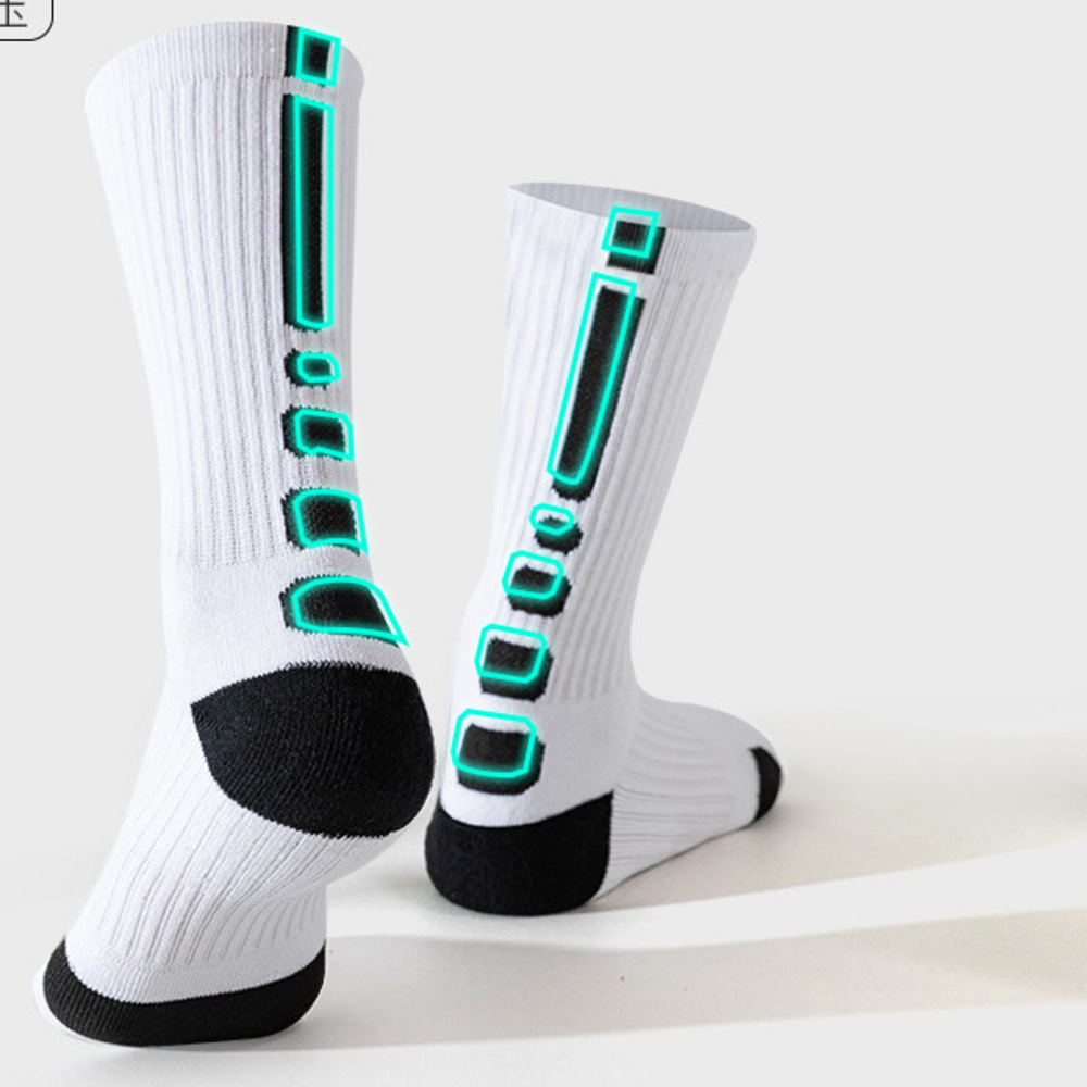Elite Running Socks World Cup Football Elite Towel-Soled Sports Cotton Socks, Thickened, Shock-Absorbing, Sweat-Absorbing, Breathable Mid-Calf Sports  - view 3