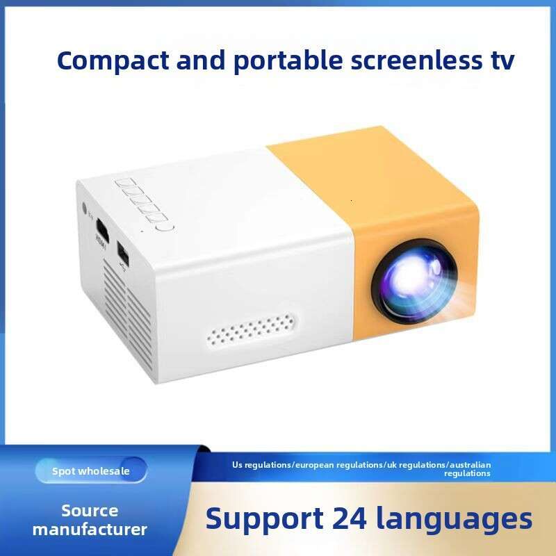 YG300 Cross border Exclusive LCD Projector, Home Theater HD Smart Mini Portable Video Media Player for Bedroom Living Room