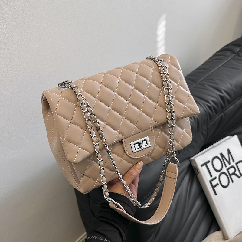 Designer Luxury Stylish Lattice Embroidered Tote Purse Fashion All match Daily Shoulder Crossbody Handbag