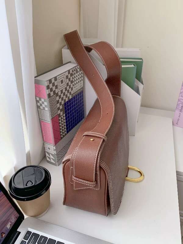 Women New Fashion Genuine Leather Crossbody Bag Light Luxury Large Capacity Versatile Underarm Shoulder Bag SENYY