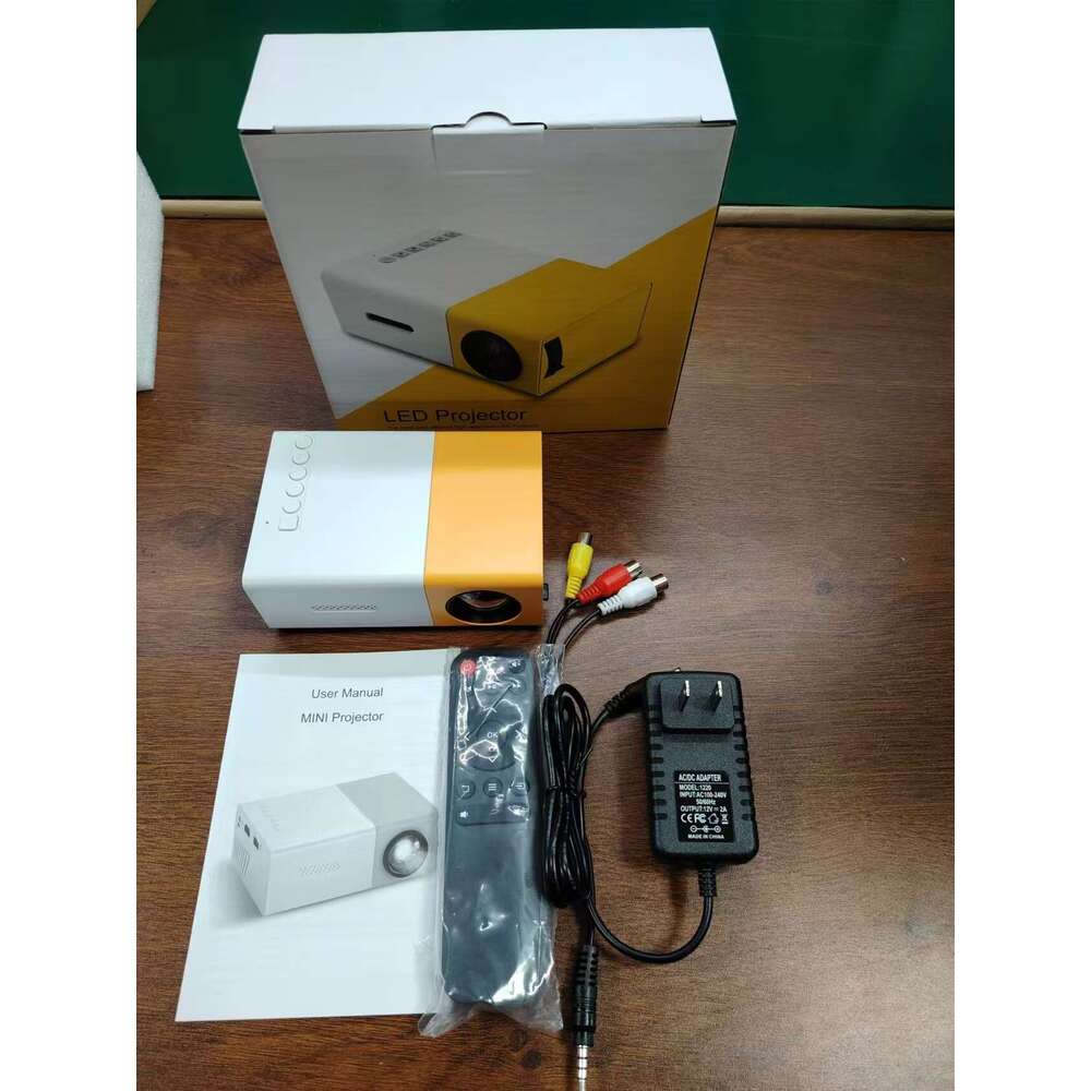 YG300 Cross border Exclusive LCD Projector, Home Theater HD Smart Mini Portable Video Media Player for Bedroom Living Room