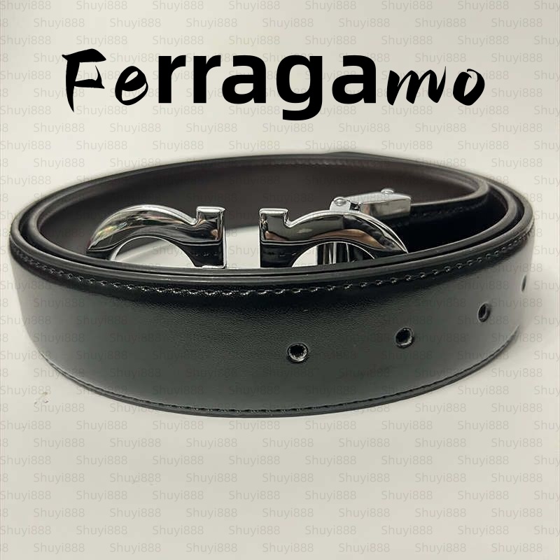 ferragammobelts designer men belt genuine leather women belt smooth buckle business leisure ceinture womens girdle mens belt with box AAAAA