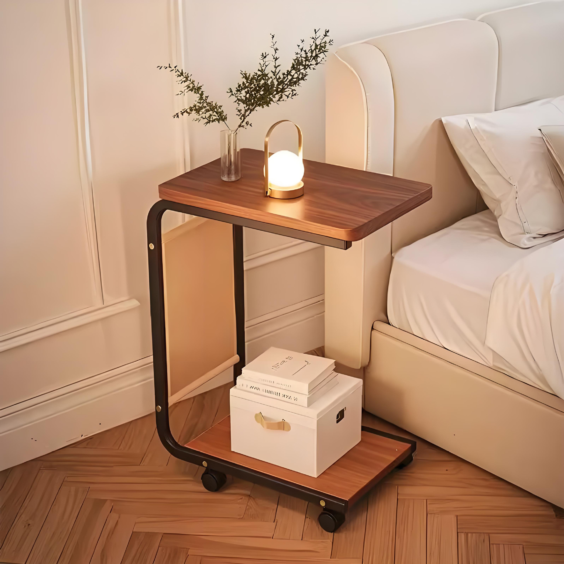 R05241 Mini tea table, bedside table, movable corner table