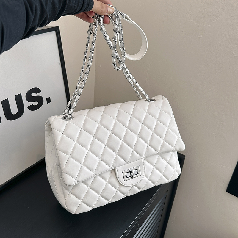 Designer Luxury Stylish Lattice Embroidered Tote Purse Fashion All match Daily Shoulder Crossbody Handbag