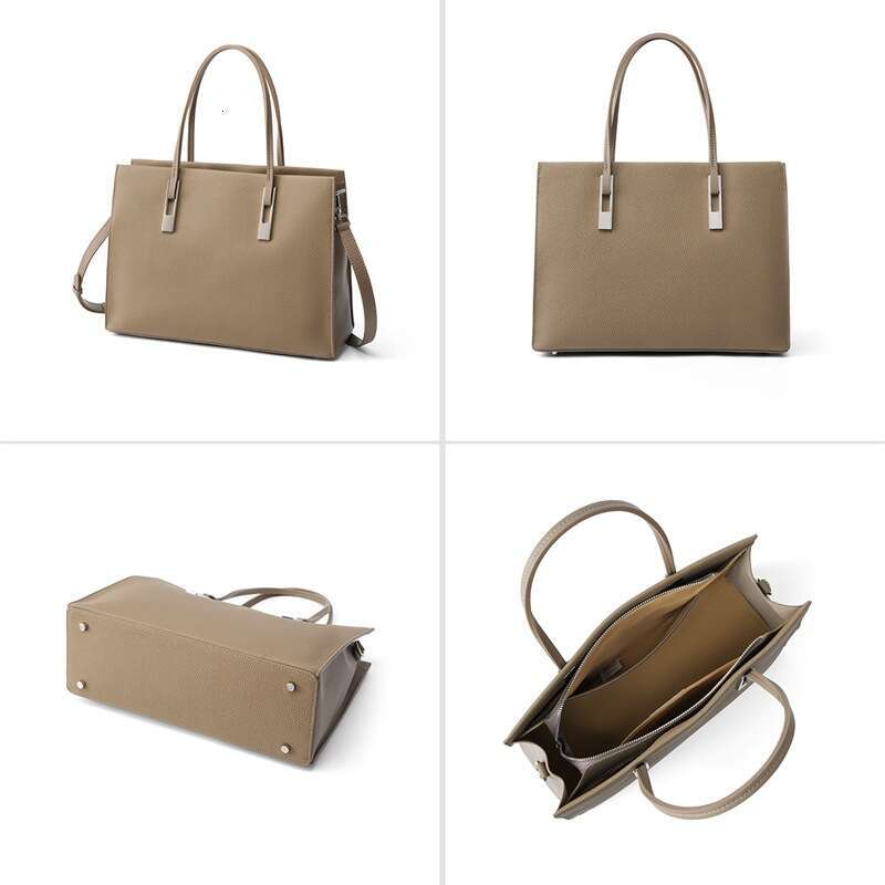 Cross Border Fashion Top Layer Cowhide Shoulder Tote Bag High End Genuine Leather Women S Large Capacity Handbag SENYY