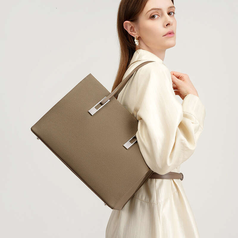 Cross Border Fashion Top Layer Cowhide Shoulder Tote Bag High End Genuine Leather Women S Large Capacity Handbag SENYY
