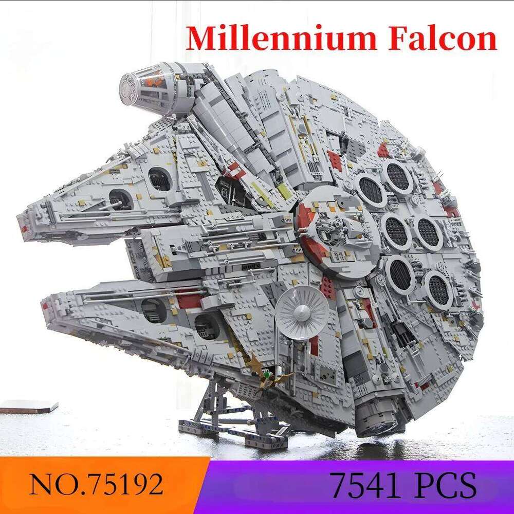 HOT UCS The Large Millennium Ship Falcon 7541PCS 1380PCS Building Blocks Bricks MOC 75192 Adults Kids Christmas Birthday Gifts 26L0525