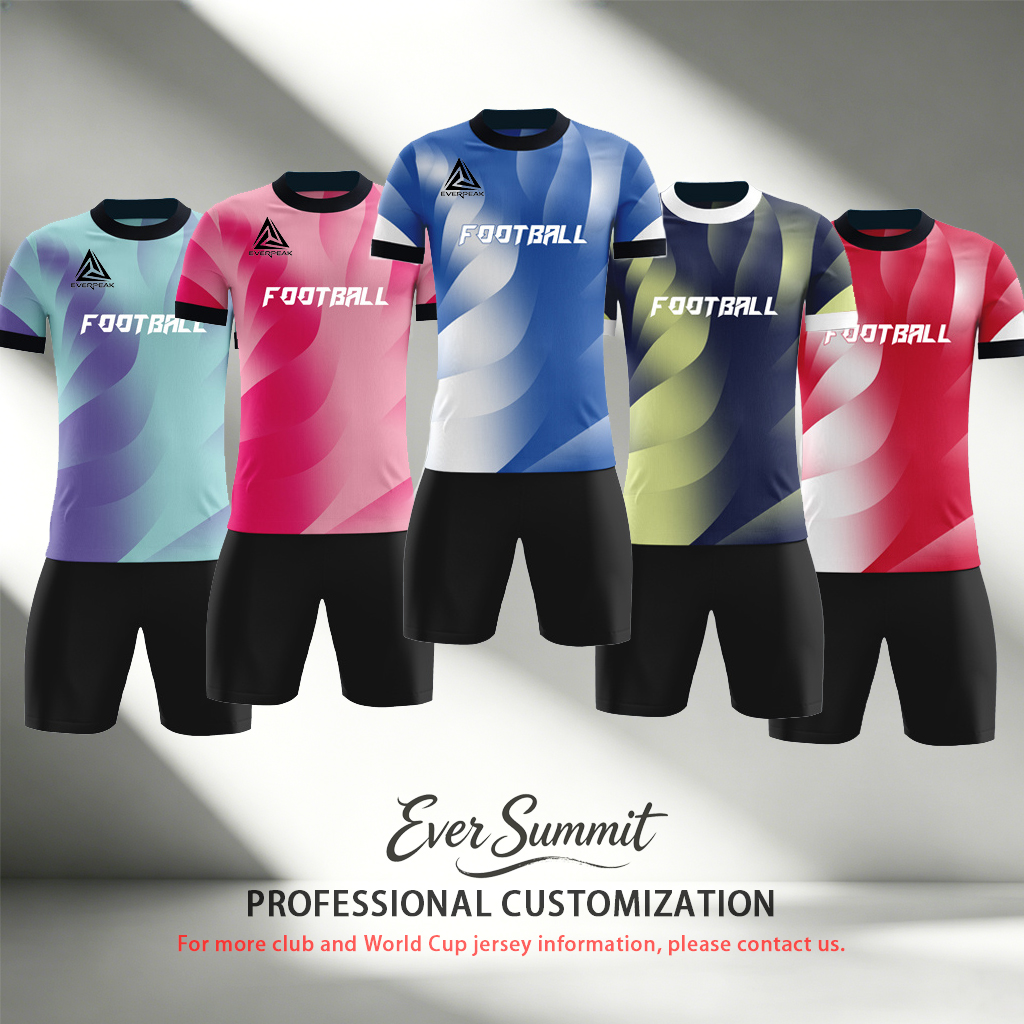 Custom Soccer Jersey Set Men Yellow Orange Swirl Football Uniform with Shorts Personalized Name Number Breathable Quick Dry Team Kit