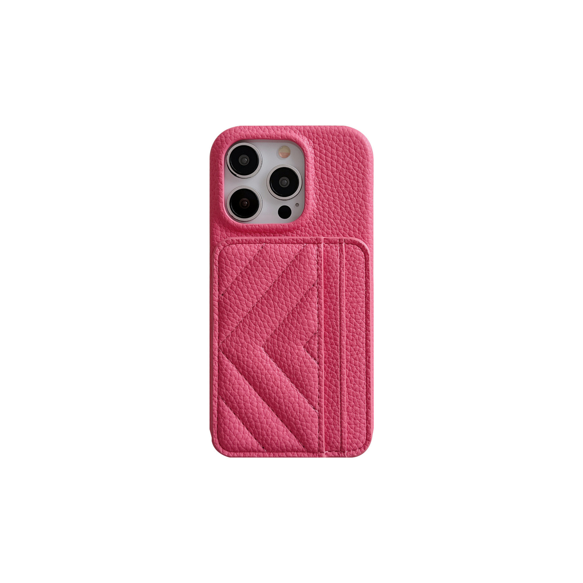 Suitable Apple 15 phone case, lychee leather card slot case for iPhone 17 Pro Max, Samsung S24u, Huawei M60 new