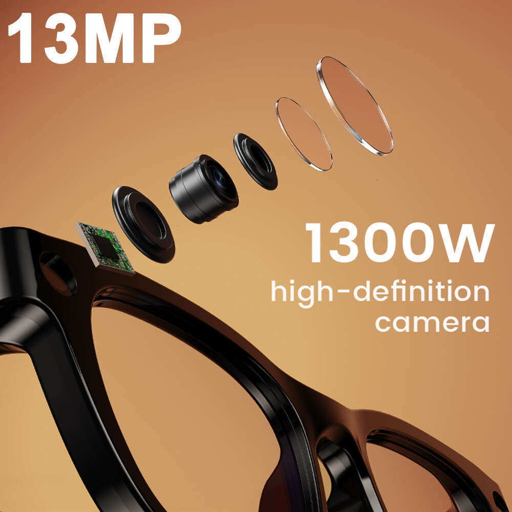 New E06S AI Smart Glasses 13MP Horizontal Vertical Screen Photo Video Recording Live Streaming Eyewear CKS