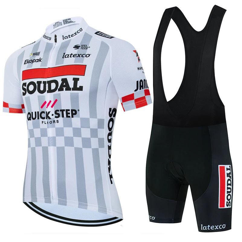 SOUDAL Quick Step Cycling Jersey Sets MTB Bike Clothing Short Sleeves Bicycle Clothes Ropa Ciclismo Hombre Maillot 260525
