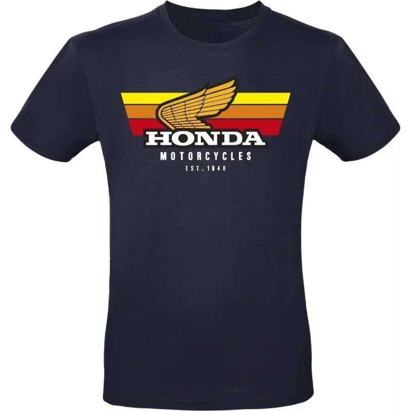 Honda 2025 New Motorcyclist Vintage Style Pattern Scooter T-Shirt Men's and Women's Casual Comfort Motorcycle Short Sleeve Top W260525
