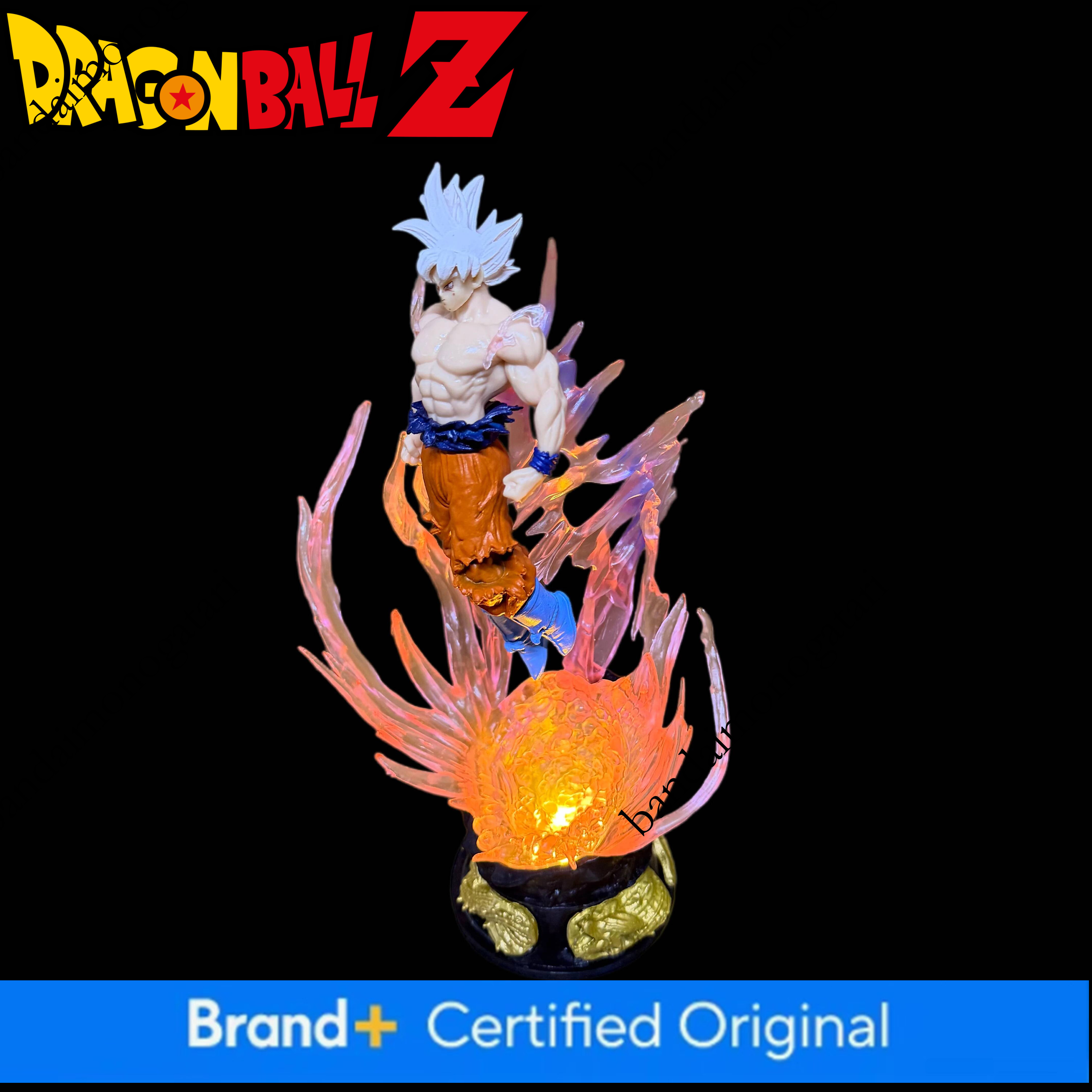 24Cm Anime Dragon Ball Son Goku Action Figures Ultra Instinct Super Saiyan Statue Pvc Emit Light Model Boy Toy - view 6