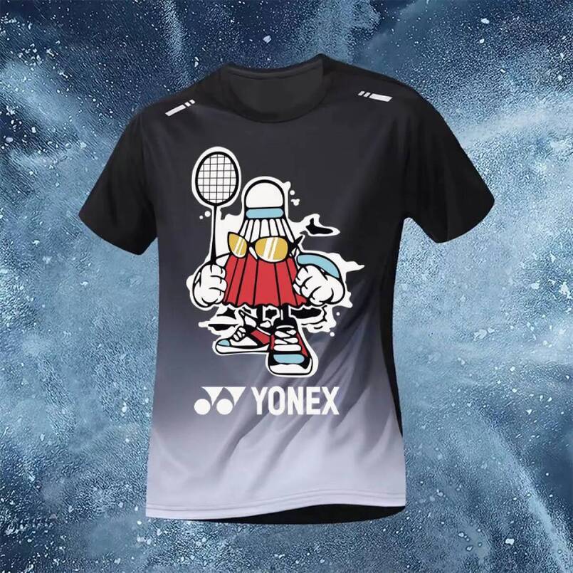 Badminton Compression for men Sports t-shirt brands Running and fitness shirts, round neck, short cycling shirts