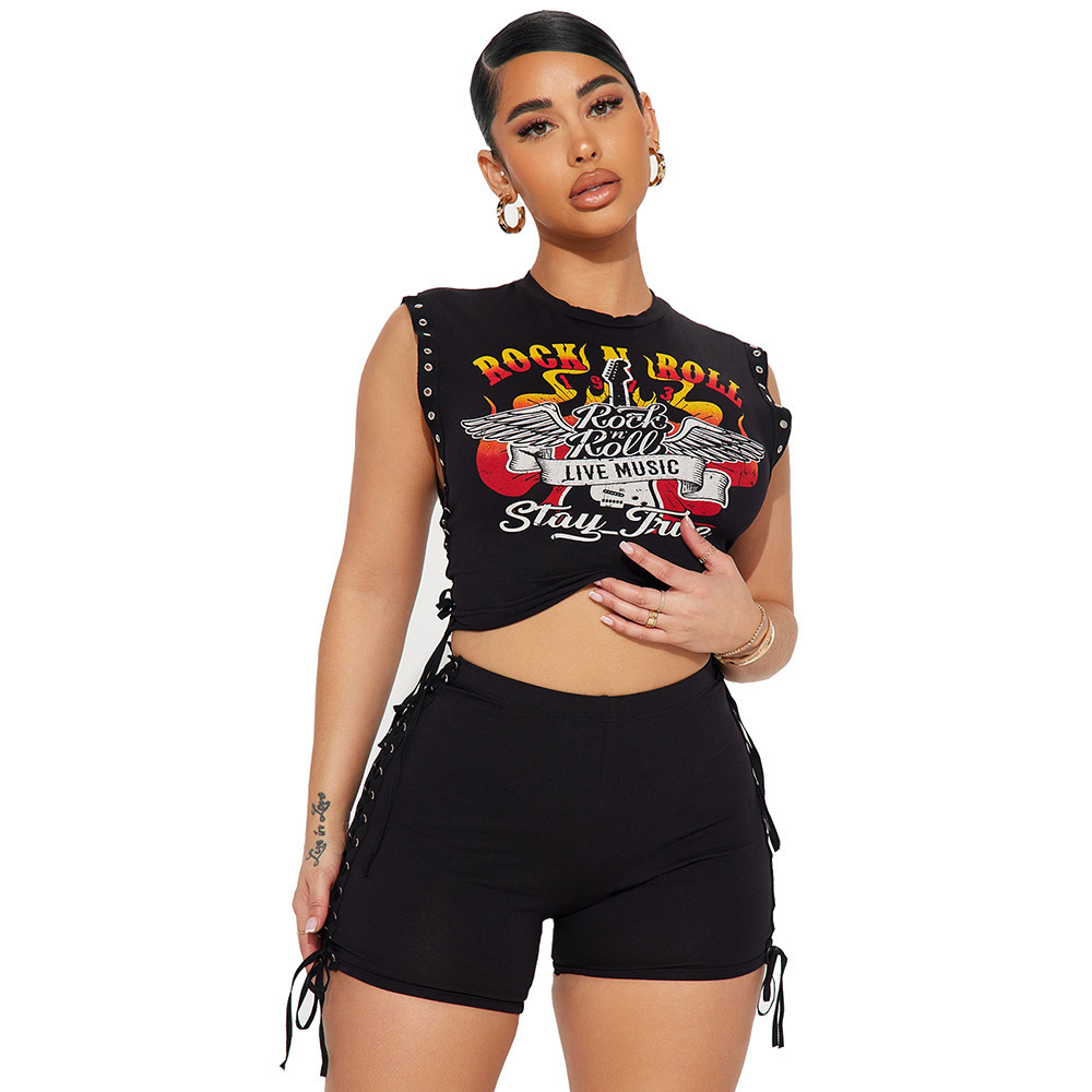 Summer Buddha Graphic T Shirts Fashion Top Printed Women Y2K Cropped Tank Tops Tees Sexy 2025 Sweatshirts Streetswear Clothes 250728