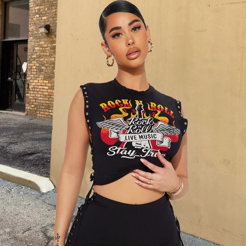 Summer Buddha Graphic T Shirts Fashion Top Printed Women Y2K Cropped Tank Tops Tees Sexy 2025 Sweatshirts Streetswear Clothes 250728