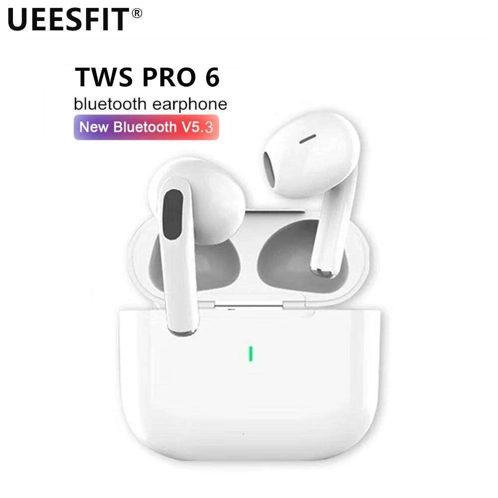 UEESFIT TWS Wireless BT Earphones Headphones Air Pro In Ear Earbuds Sport ANC Noise Cancelling Headset for IPhone Android 26Y0525