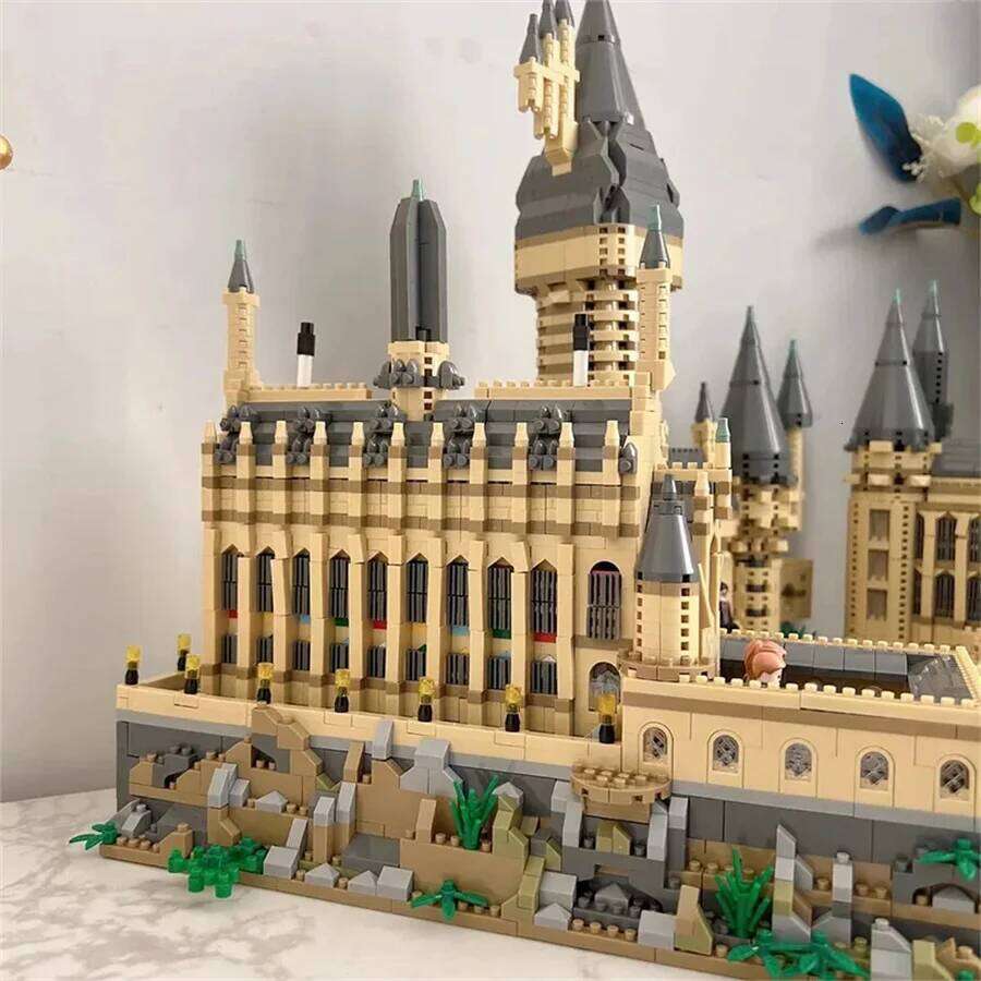 2025 MOC Magic Hogwarts Castle Micro Building Blocks Creative Architecture Scenery Model Kit Kids Christmas Birthday Gifts 26L0525 - view 4