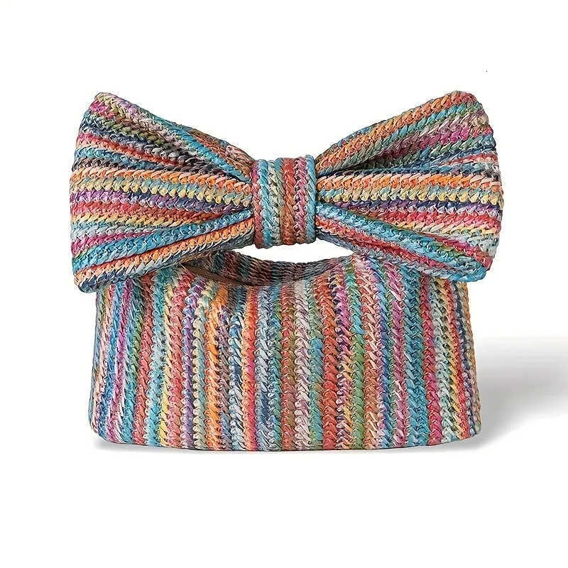 Fashion Women Summer Bohemian Straw Bag Woven Bow Beach Crossbody Bag Shoulder Messenger Bag Girls Handbags Straw Bag Gifts ChicR260525
