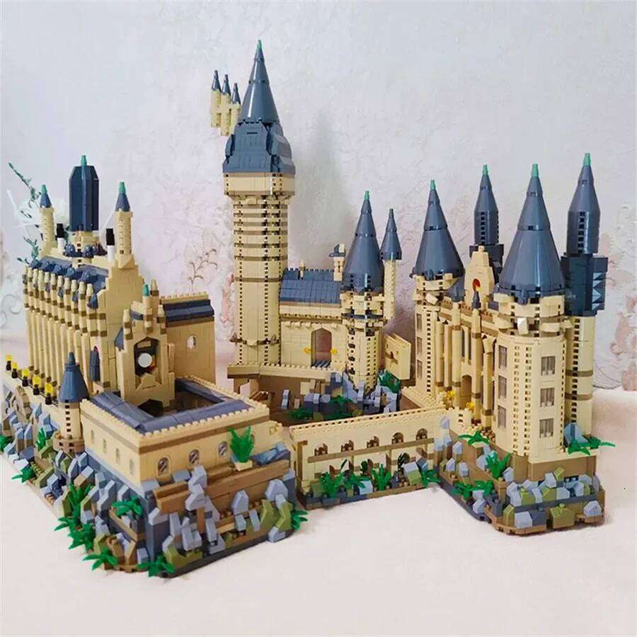 2025 MOC Magic Hogwarts Castle Micro Building Blocks Creative Architecture Scenery Model Kit Kids Christmas Birthday Gifts 26L0525 - view 3
