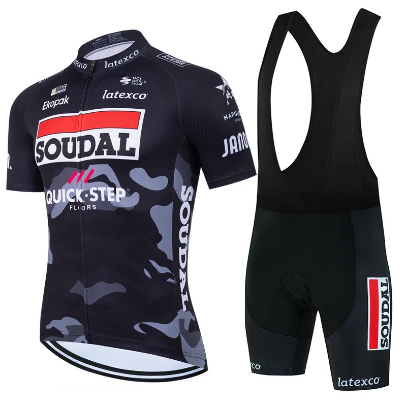 SOUDAL Quick Step Cycling Jersey Sets MTB Bike Clothing Short Sleeves Bicycle Clothes Ropa Ciclismo Hombre Maillot 260525
