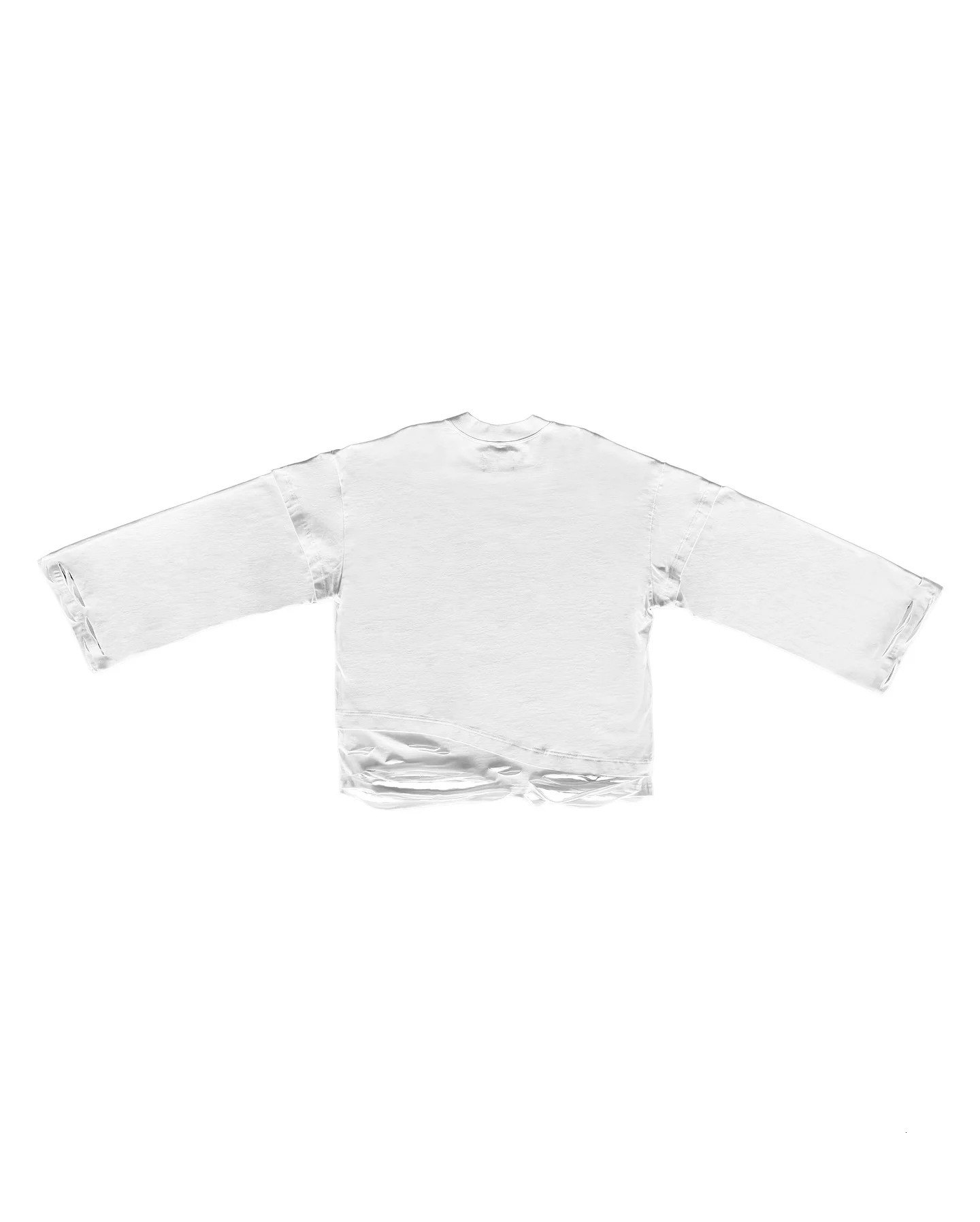 Y2K Gothic Harajuku Hip Hop Punk Long Sleeved Prohibited Cigarette Print Pattern T Shirts Retro Street Wear Loose Ripped Top 260522