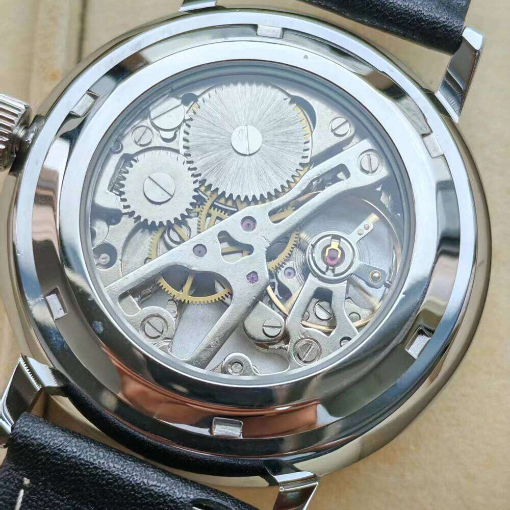 Minimalist Mechanical Wristwatch Watch Unisex Automatic Movement Vintage Hat Glass Timepieces Branded Design 26Y0525