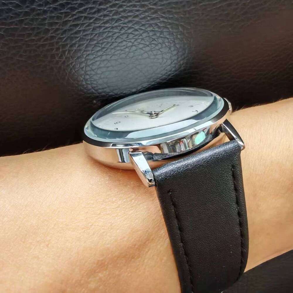 Minimalist Mechanical Wristwatch Watch Unisex Automatic Movement Vintage Hat Glass Timepieces Branded Design 26Y0525