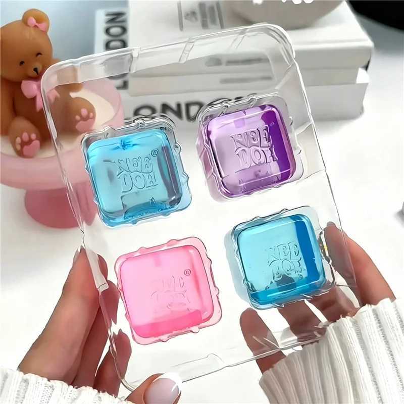 Needoh Nice Ice Baby Set 4 Pack Super Solid Squish Sensory Toys Non-toxic Squeeze Toys for ADHD and Autism Gift Z260525