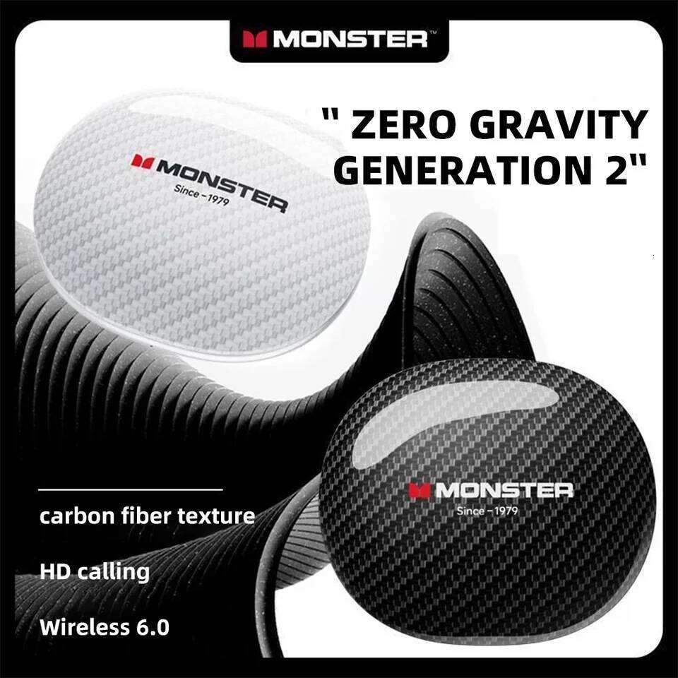 Monster MQO37 Gaming Earphones TWS BT 6.0 Noise Reduction Sport Headphone HiFi Stereo Music HD Call Headphones for 26Y0525 - view 3