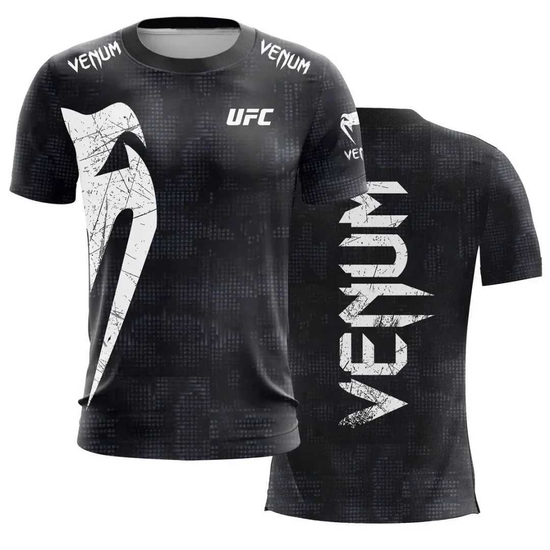 Hot Summer Selling UFC Boxing Fighting Competition Mens T-shirt Fashion Quick Drying Casual Breathable O-neck Short Sleeve Tops C260525
