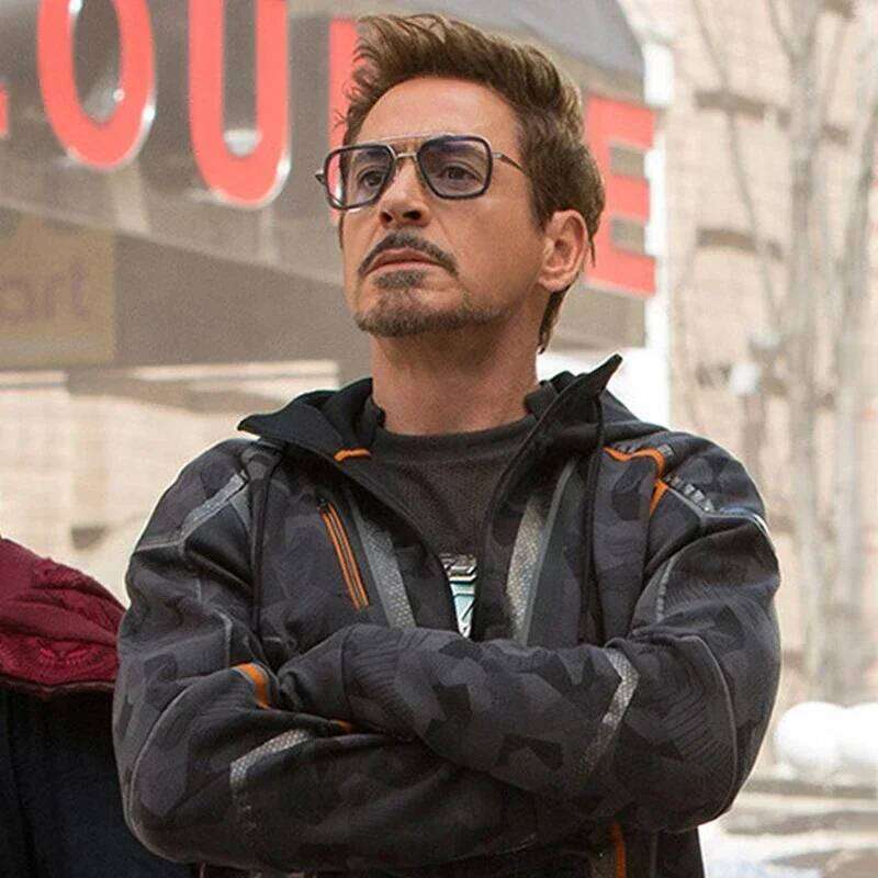 Tony Stark Sunglasses Iron Man Sun Glasses Vintage Square Metal Frames W260525 - view 3