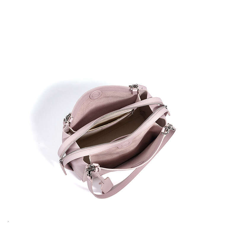New Lychee Grain Genuine Leather Bag Korean Style Spring Summer Niche Elegant Commute Underarm Single Shoulder Handbag SENYY