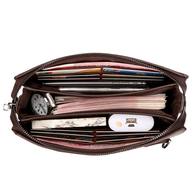 Password Lock Men's Clutch Bag Genuine Leather Envelope Bag Fashion Business Clutch Wallet Man Wrist Bag Leather Men Hand Bag
