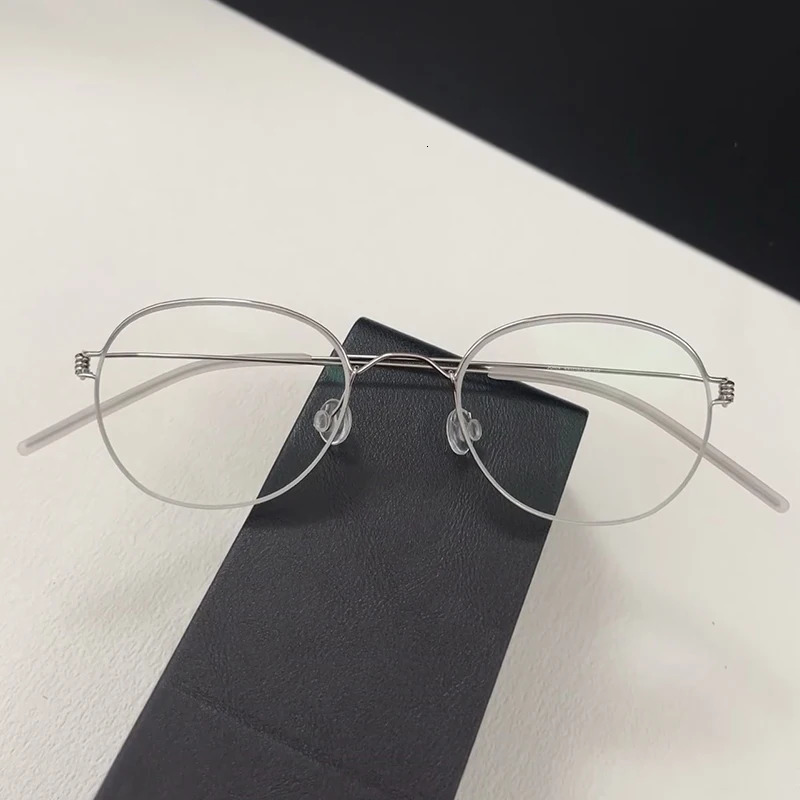 Denmark Men Oval Ultralight Glasses Frame JORN Air Women Simple Business Eyeglasses Gold Wire Thin Rim Spectacles 260521