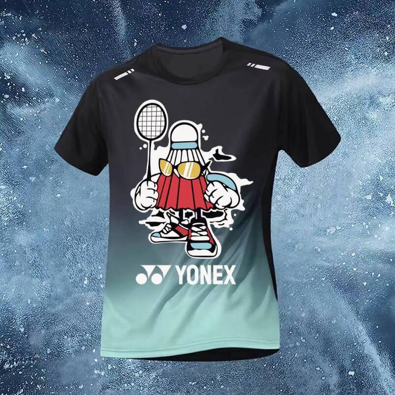 Badminton Compression for men Sports t-shirt brands Running and fitness shirts, round neck, short cycling shirts