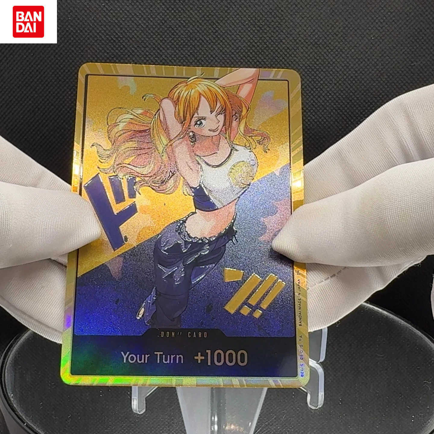 One Piece OPCG English Golden Holographic 3D Textured DON card Straw Hat Crew x Lakers DON card Anime Collectible Cards L260525A8N8
