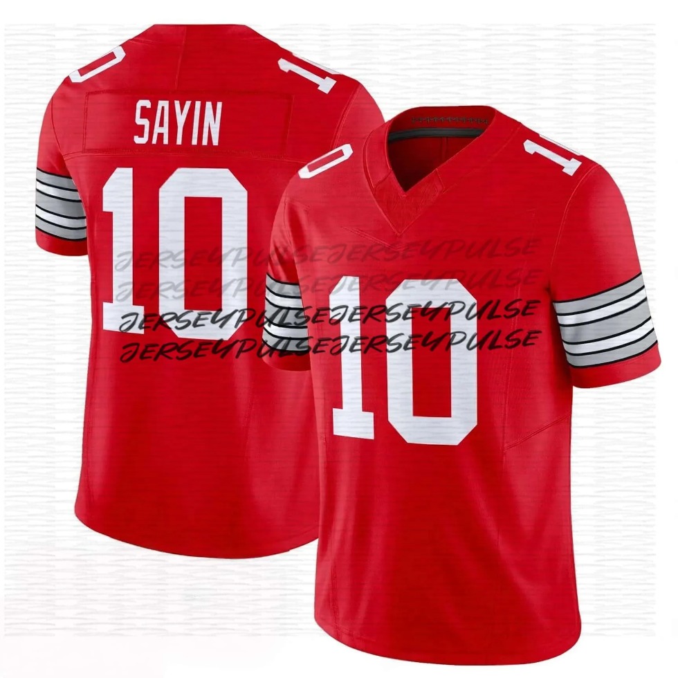 Ohio States city BuckeyesS Football Jersey Jeremiah Smith Julian Sayin Chris Henry Jr Bo Jackson Brandon Inniss Jermaine Mathews Jr Caleb Downs GEORGE